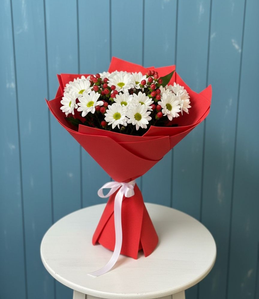 Букет цветов из: Хризантемы в Еманжелинске