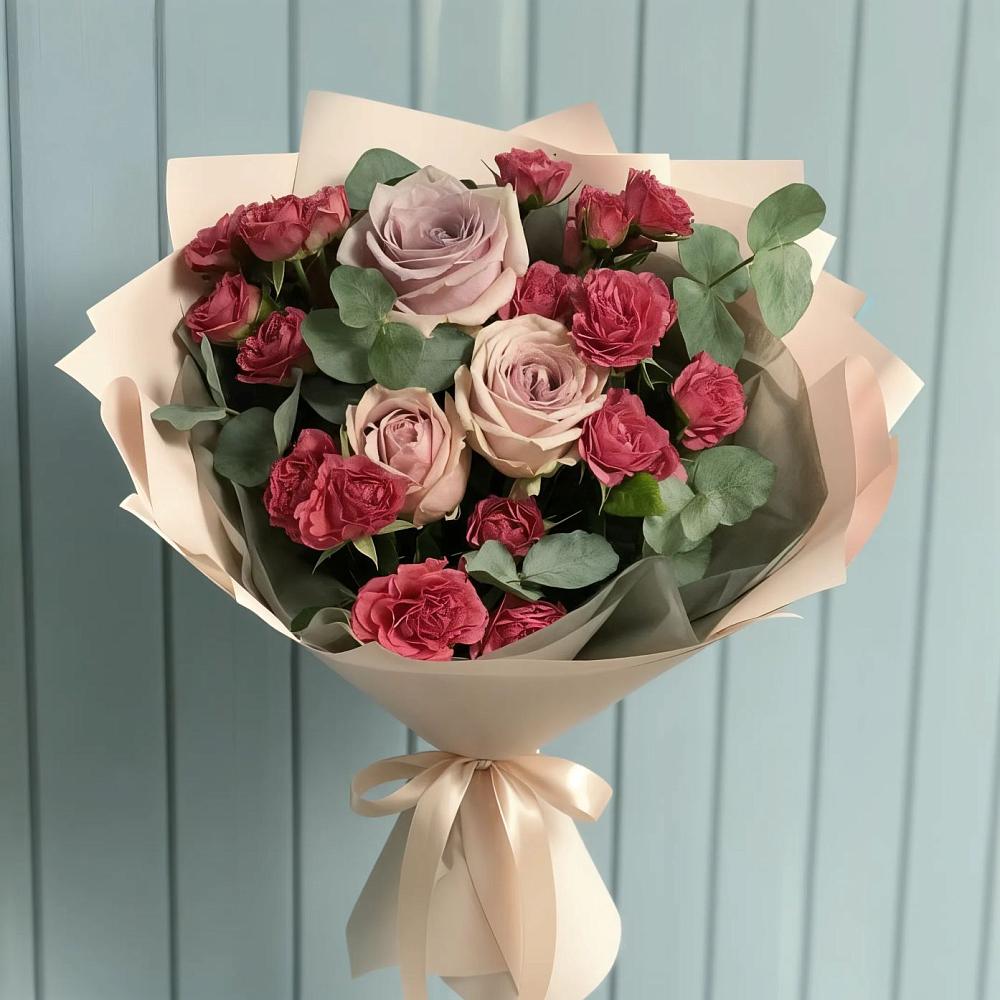Букет цветов из: Гвоздики и Розы в Еманжелинске