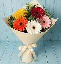 Букет цветов из:  Герберы в Еманжелинске