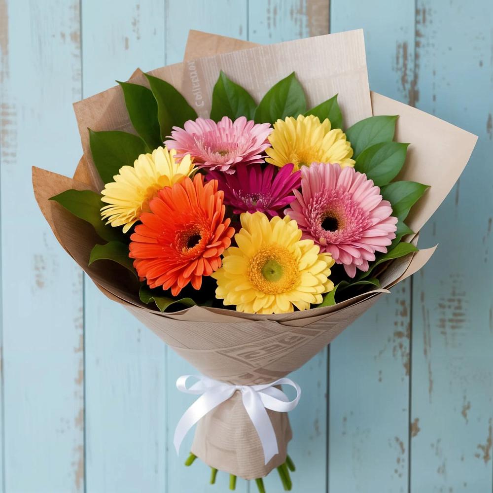 Букет цветов из: Герберы в Еманжелинске