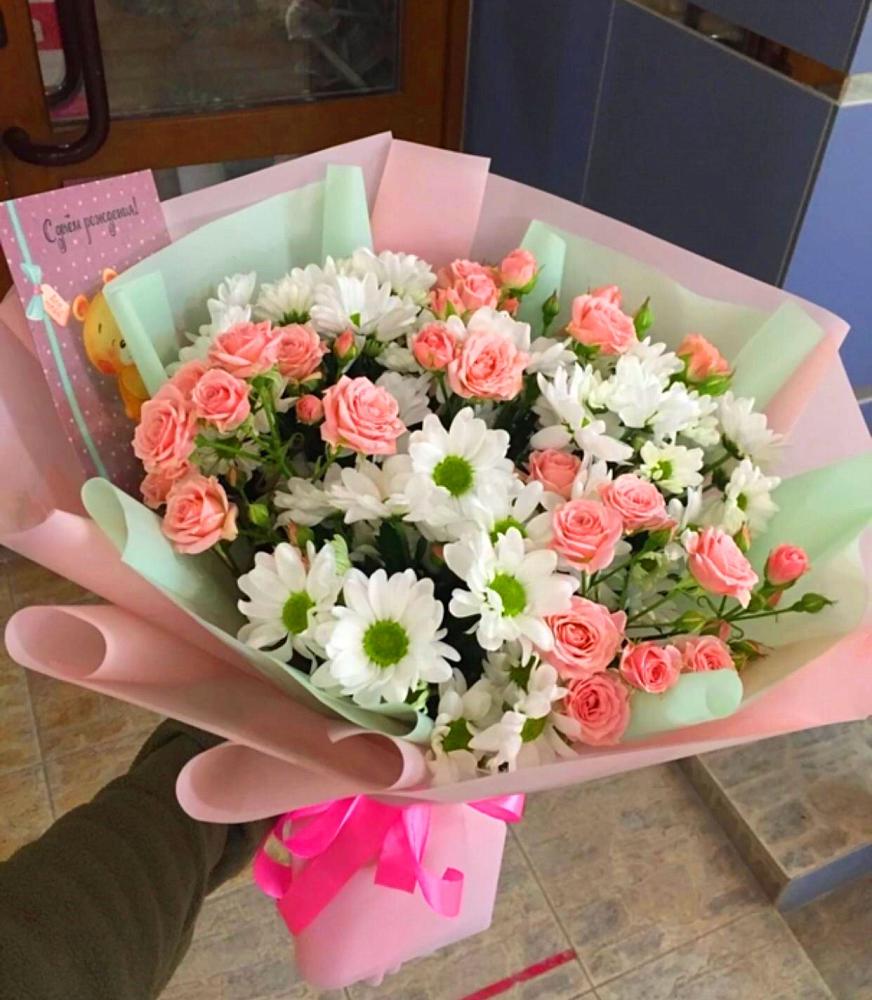 Букет цветов из: Розы и Хризантемы в Еманжелинске