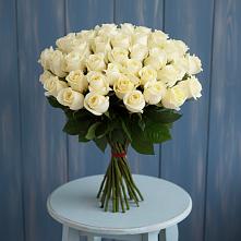 Букет 51 Белая роза Эдлесс Лав #REPLACE_PRED# Еманжелинске