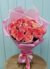 Букет 15 Розовых роз Равель #REPLACE_PRED# Еманжелинске