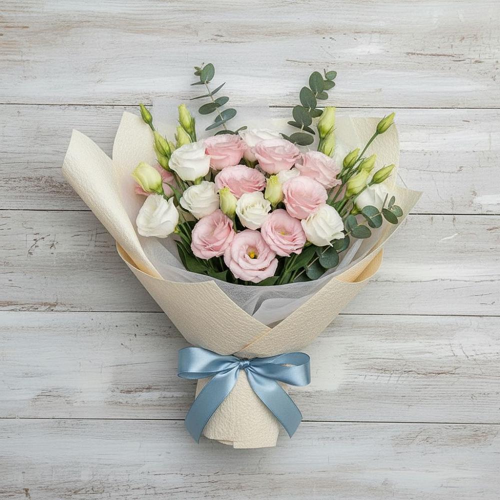 Букет цветов из: Лизиантусы в Еманжелинске